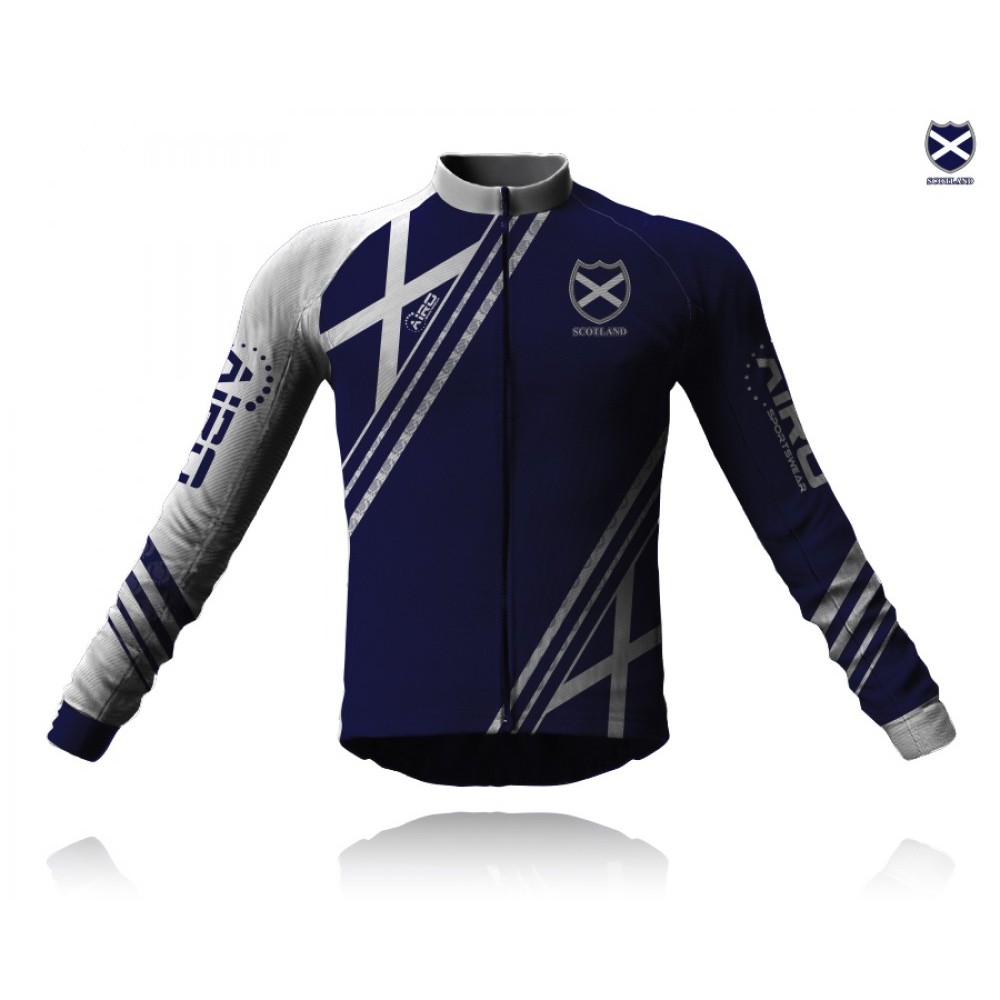 Airosportswear Supporters - Scotland Cycling Jersey Long Sleeve Airosportswear Supporters - Scotland Cycling Jersey Long Sleeve