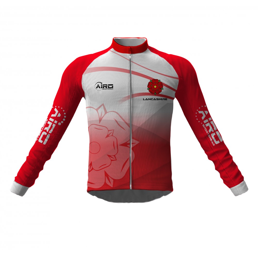 Airosportswear- Lancashire Cycling Jersey Long Sleeve Airosportswear- Lancashire Cycling Jersey Long Sleeve
