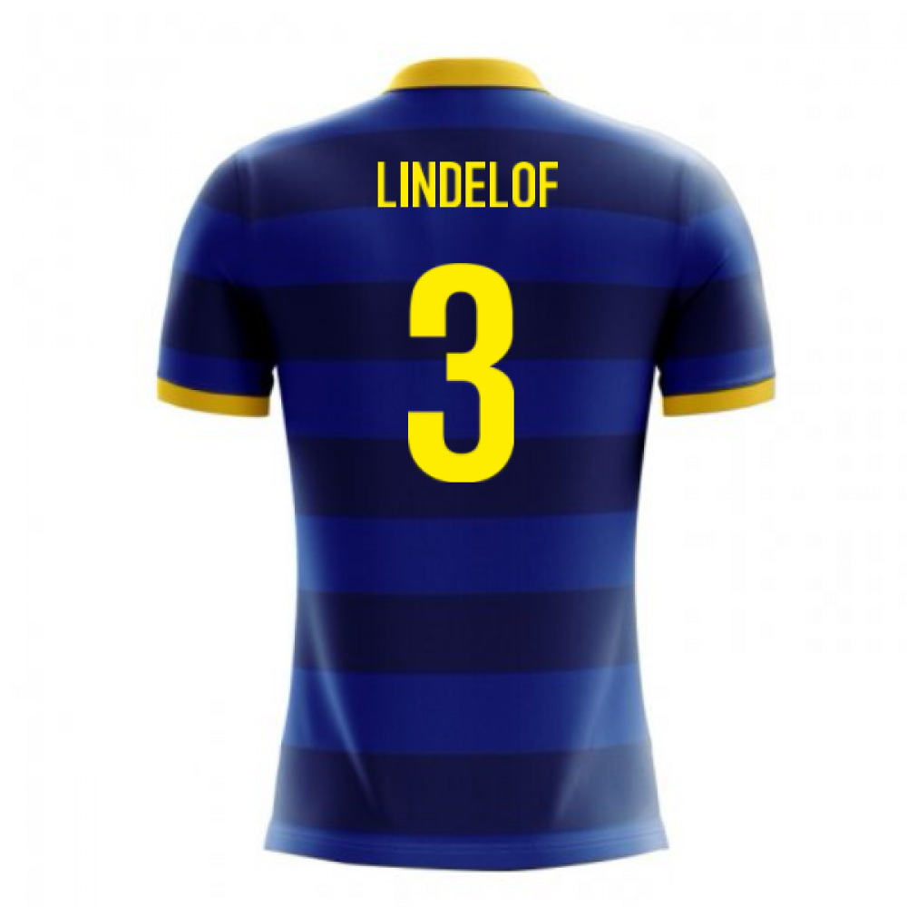 2025-2026 Sweden Airo Concept Away Shirt (Lindelof 3) - Kids