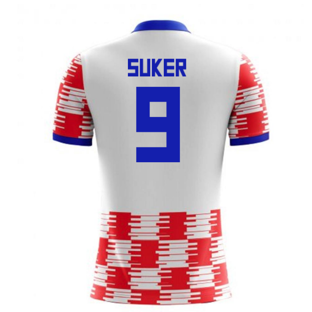 2023-2024 Croatia Home Concept Shirt (Suker 9) - Kids