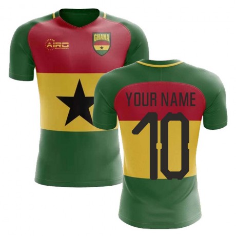 2020-2021 Ghana Flag Concept Football Shirt (Your Name) - Kids