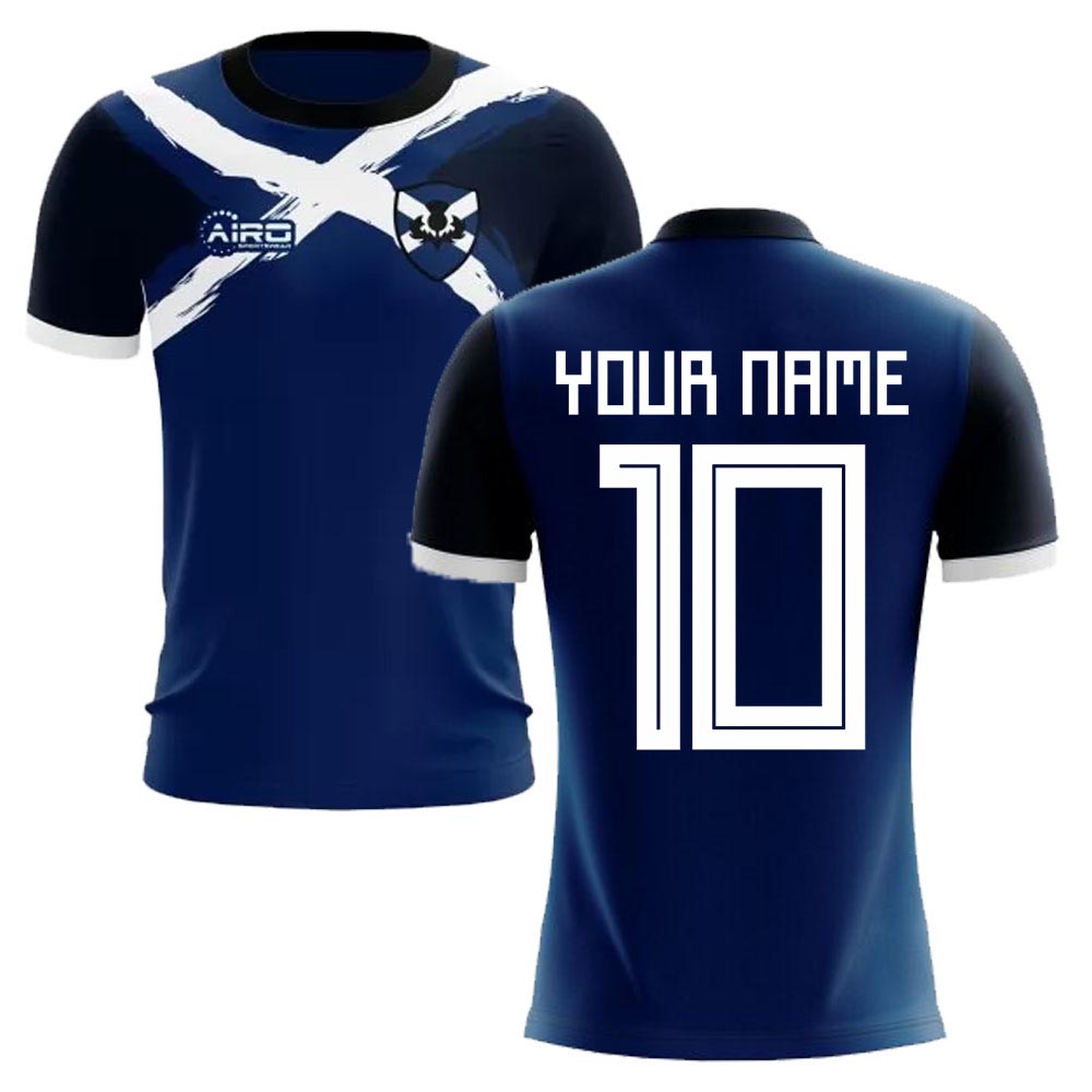 2023-2024 Scotland Flag Concept Football Shirt (Your Name)