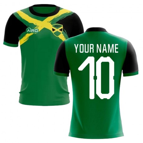 2024-2025 Jamaica Flag Concept Football Shirt (Your Name) - Kids