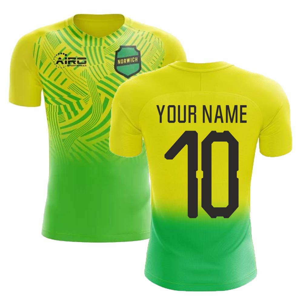 2020-2021 Norwich Home Concept Football Shirt (Your Name) - Kids