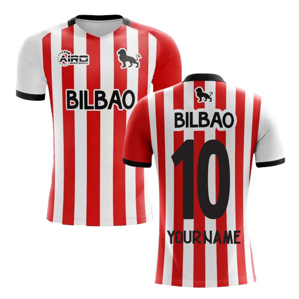 2025-2026 Athletic Bilbao Home Concept Football Shirt - Kids (Your Name)