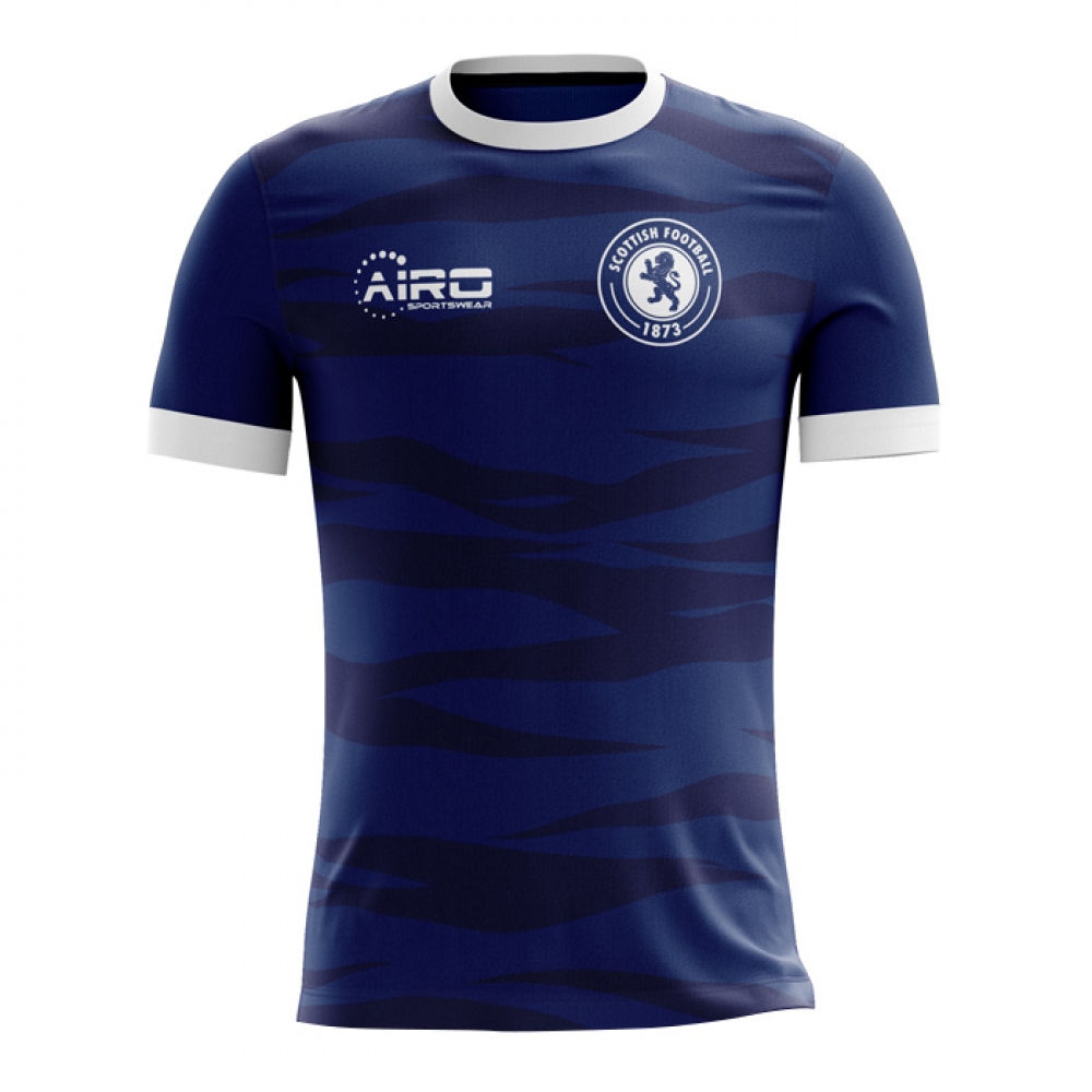 2024-2025 Scotland Home Concept Football Shirt - Kids (Long Sleeve)