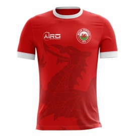 2020-2021 Wales Home Concept Football Shirt (Kids)