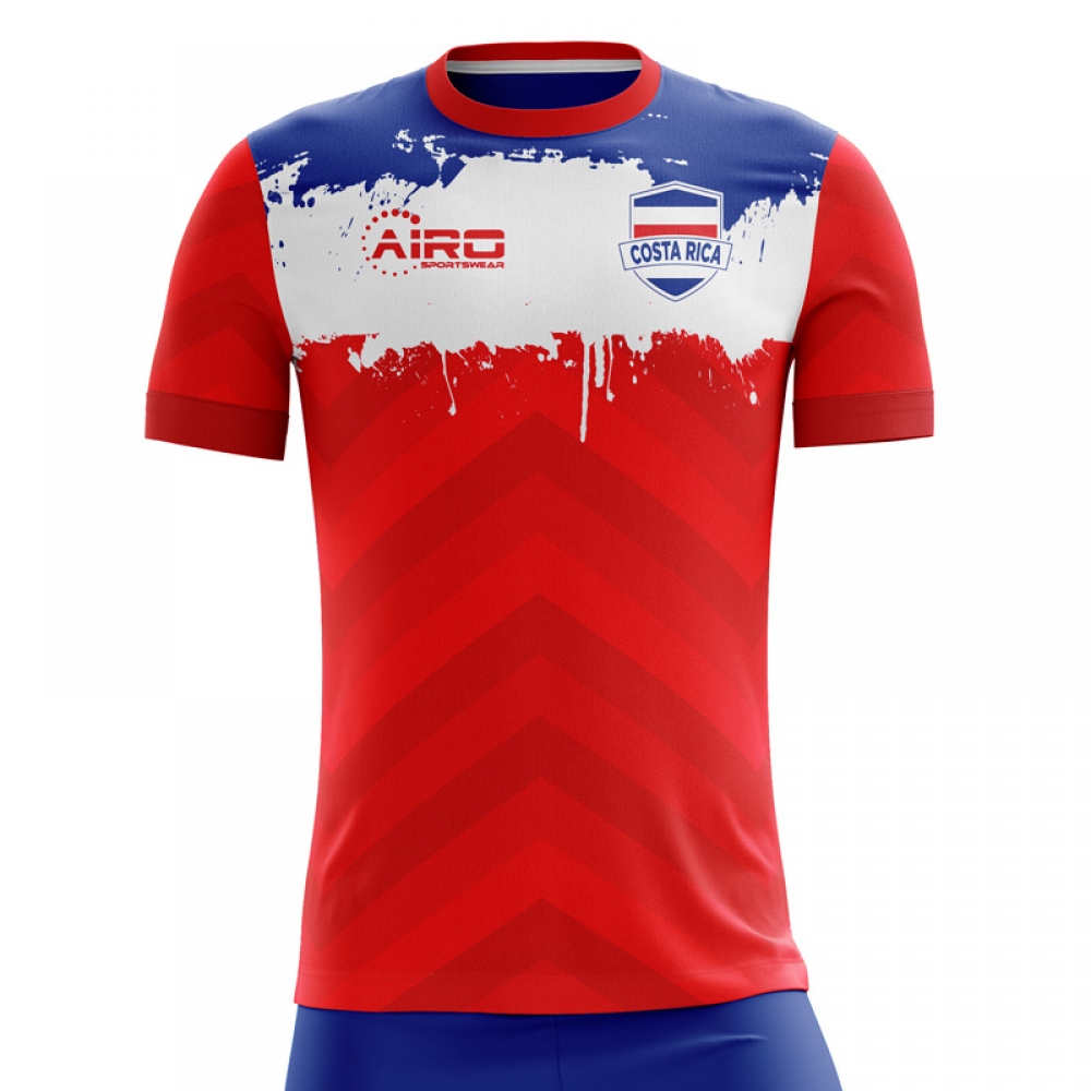 2023-2024 Costa Rica Home Concept Football Shirt - Adult Long Sleeve