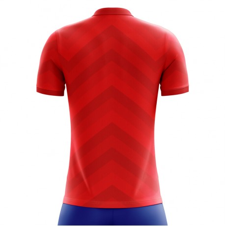 2023-2024 Costa Rica Home Concept Football Shirt - Kids (Long Sleeve)