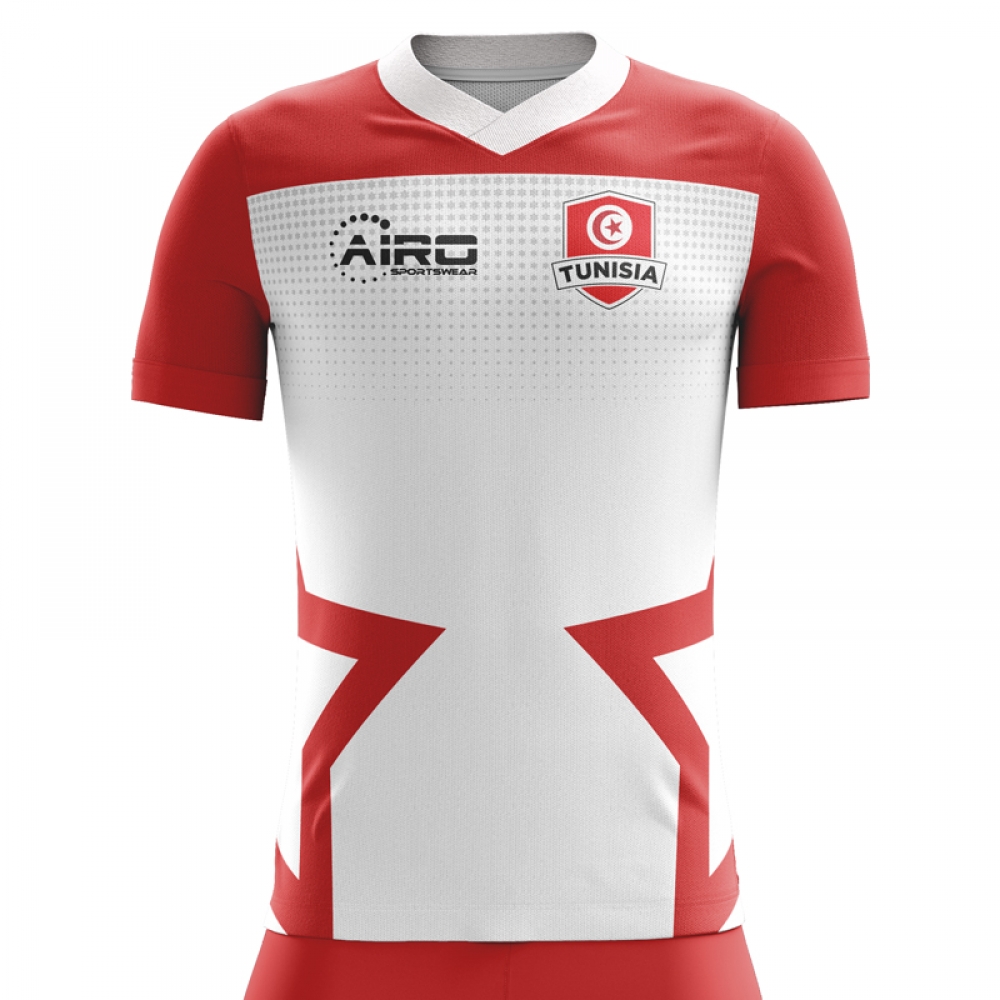 2024-2025 Tunisia Home Concept Football Shirt - Kids (Long Sleeve)