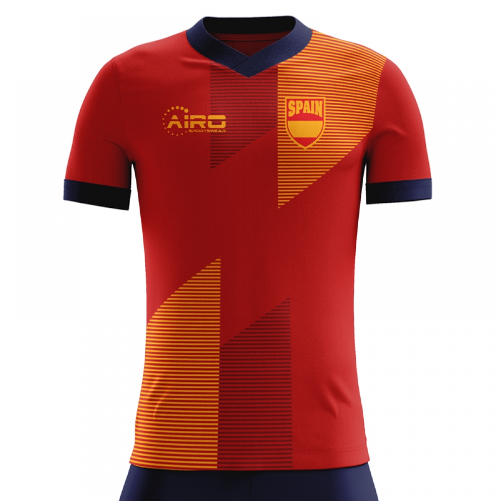 2023-2024 Spain Home Concept Football Shirt - Adult Long Sleeve