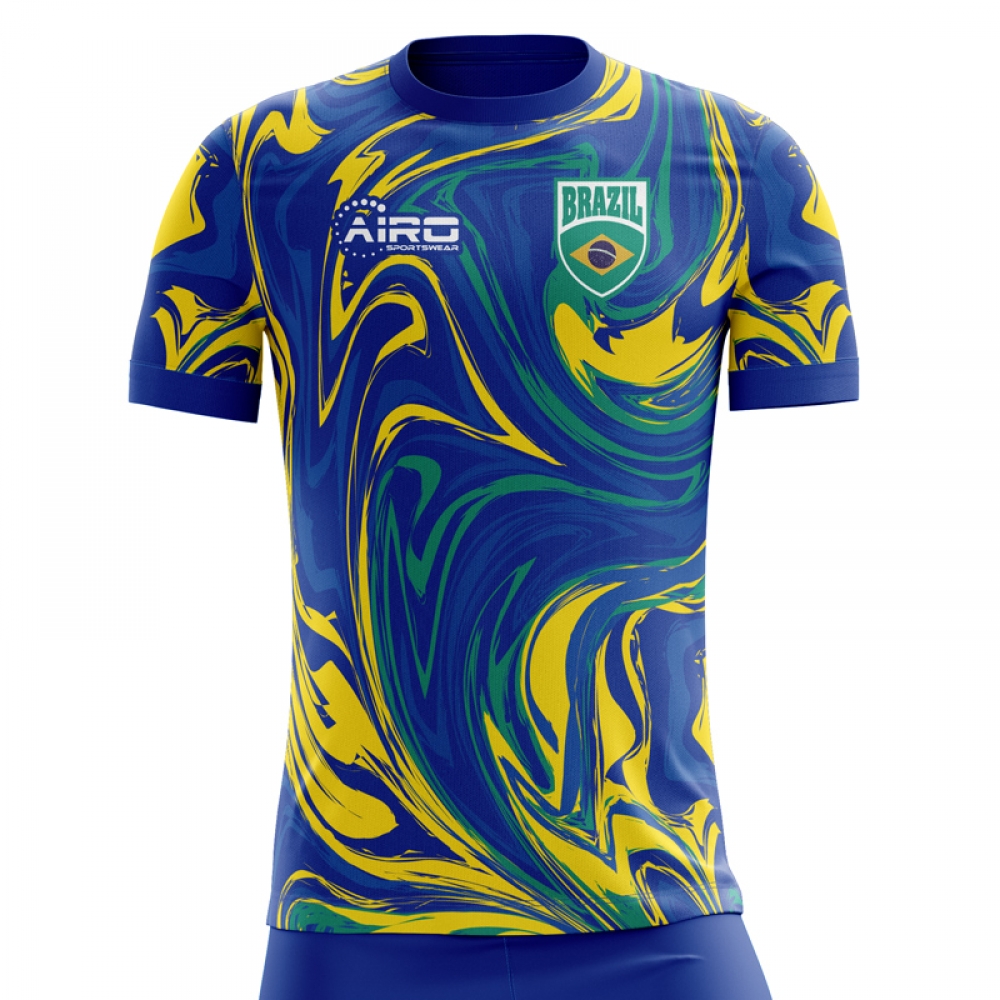 Download 2020-2021 Brazil Away Concept Football Shirt (Kids)