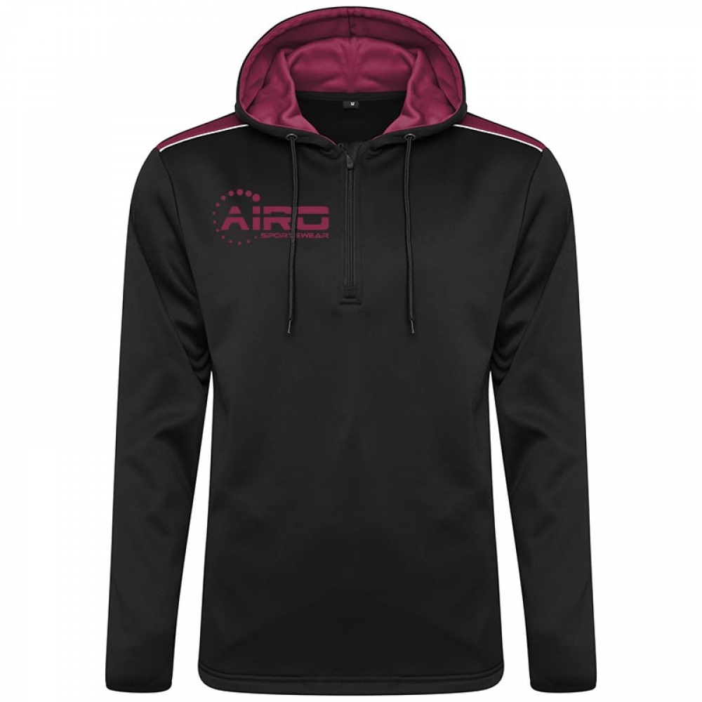 Airo Sportswear Heritage Hoody (Black-Maroon)