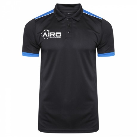 Airo Sportswear Heritage Polo Shirt (Black-Royal)
