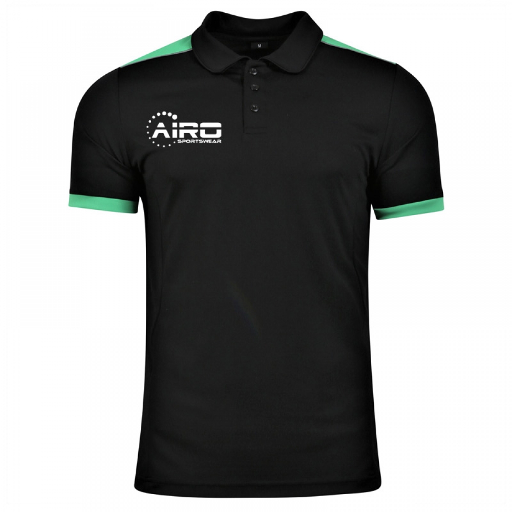 Airo Sportswear Heritage Polo Shirt (Black-Emerald)