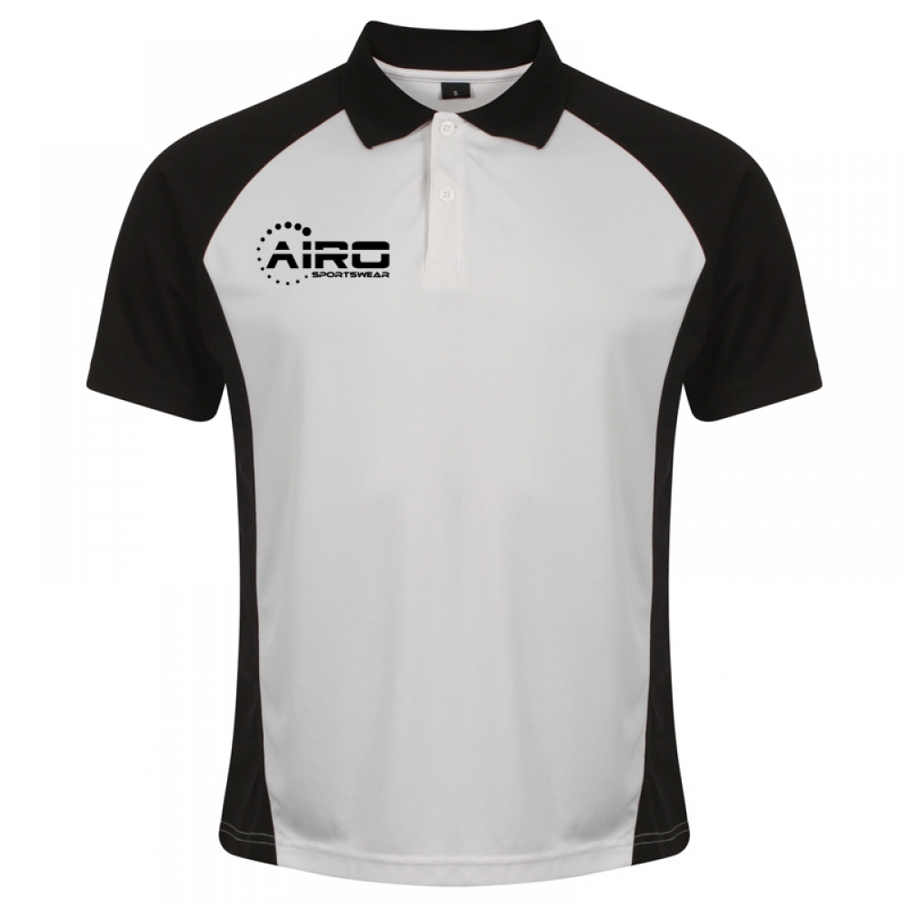 Airo Sportswear Matchday Polo Shirt (White-Black)