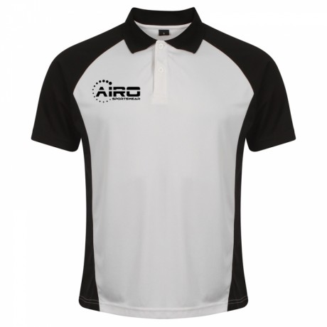 Airo Sportswear Matchday Polo Shirt (White-Black)