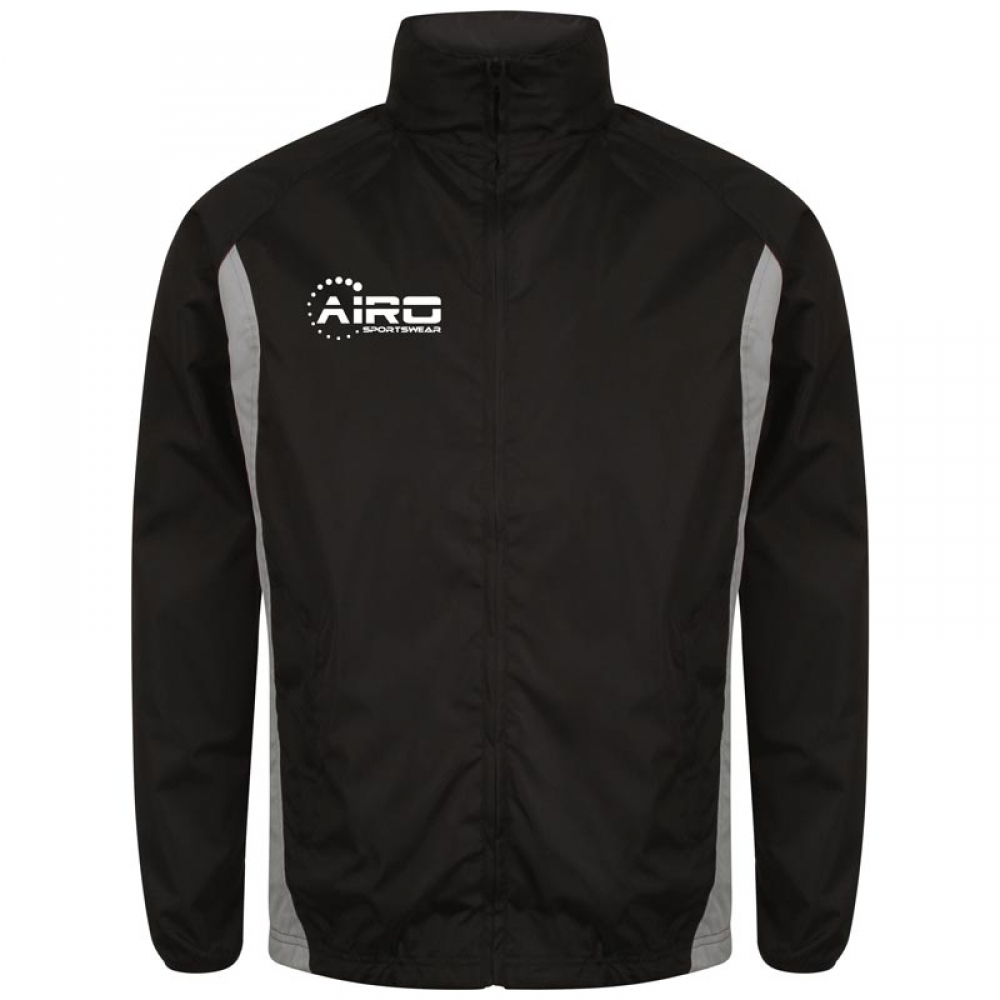 Airo Sportswear Tracksuit Top (Black-Silver)