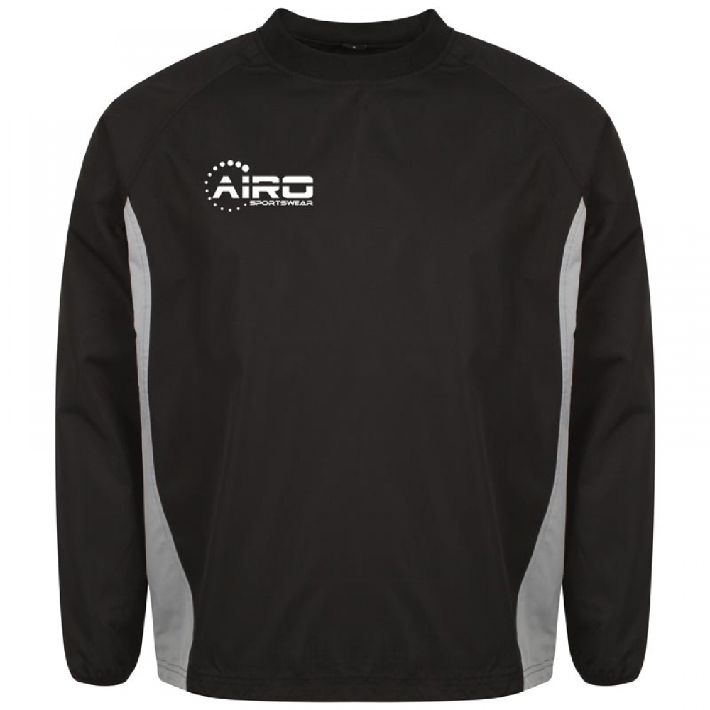 Airo Sportswear Team Windbreaker (Black-Silver)