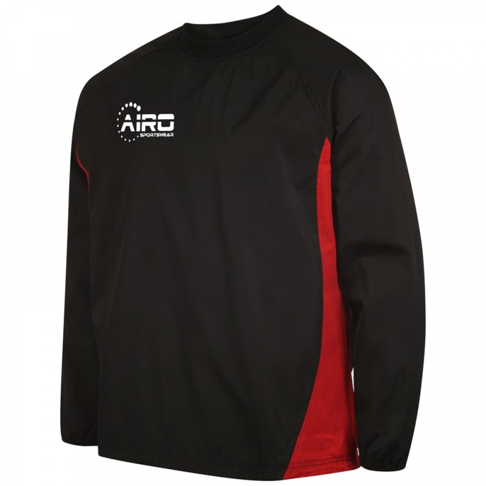 Airo Sportswear Team Windbreaker (Black-Red)