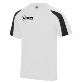 Airo Sportswear Contrast Training Tee (White-Black)