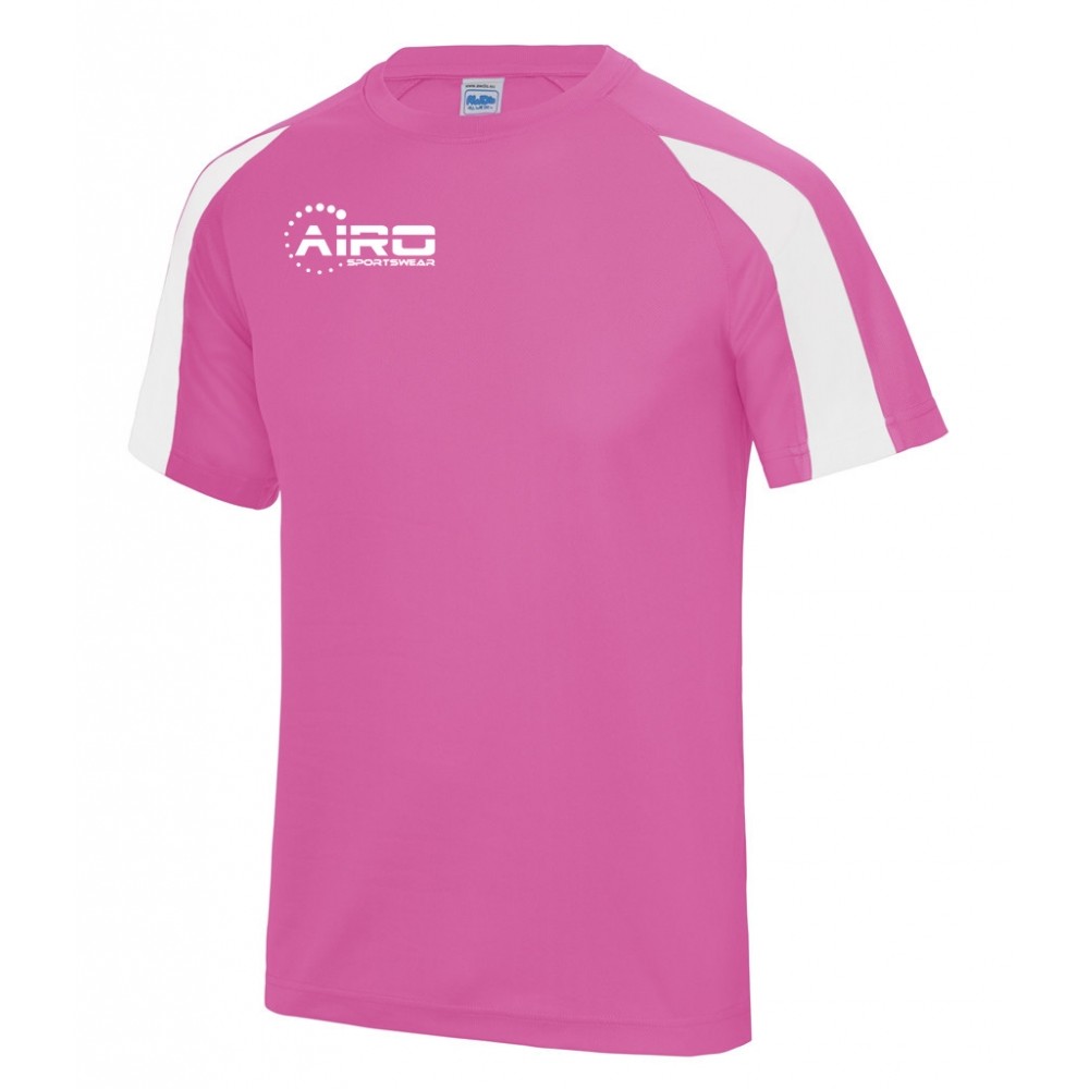 Airo Sportswear Contrast Training Tee (Pink-White)