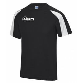 Airo Sportswear Contrast Training Tee (Black-White)