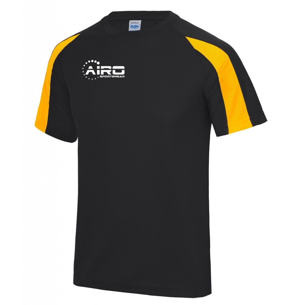 Airo Sportswear Contrast Training Tee (Black-Gold)