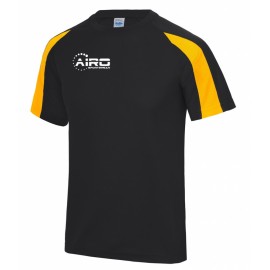 Airo Sportswear Contrast Training Tee (Black-Gold)