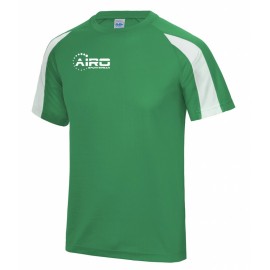 Airo Sportswear Contrast Training Tee (Green-White)