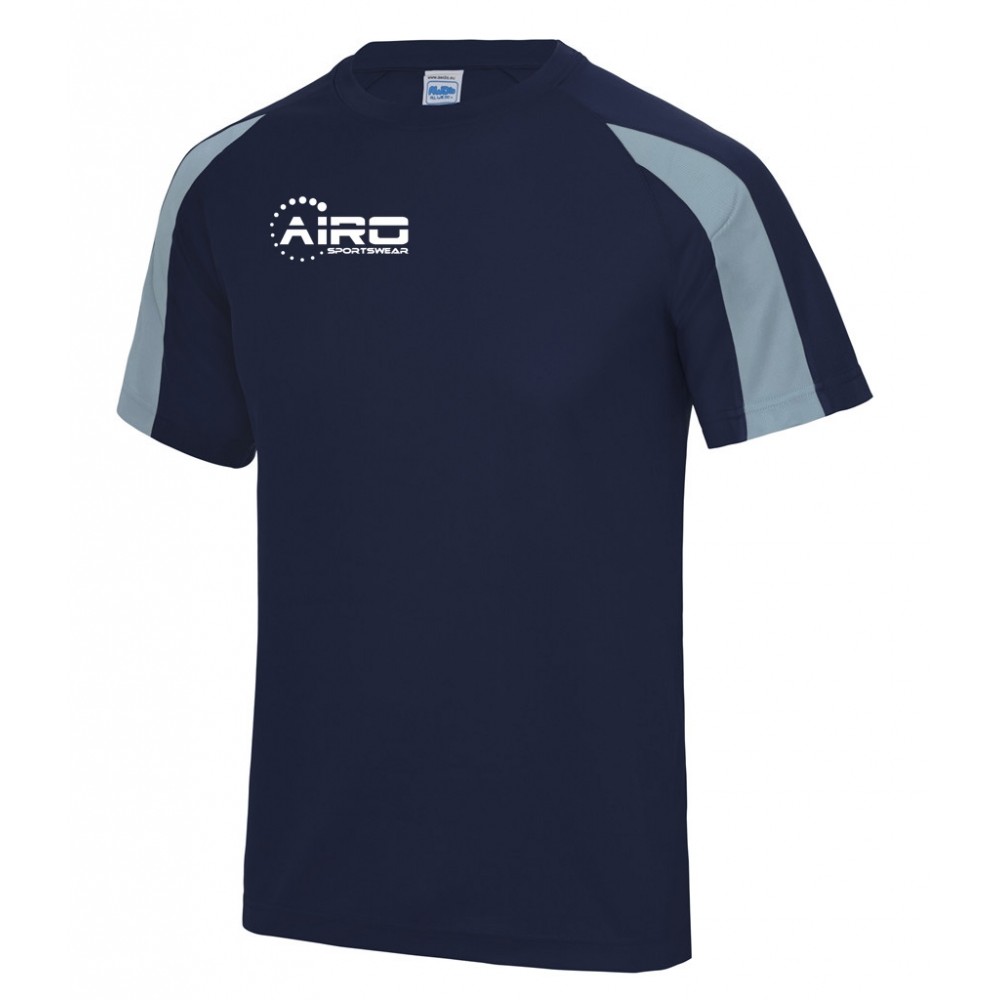Airo Sportswear Contrast Training Tee (Navy-Sky)