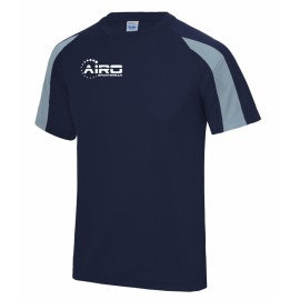 Airo Sportswear Contrast Training Tee (Navy-Sky)