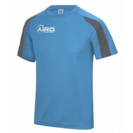 Airo Sportswear Contrast Training Tee (Sky Blue-Grey)