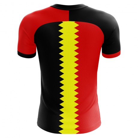 2023-2024 Belgium Flag Concept Football Shirt - Kids (Long Sleeve)