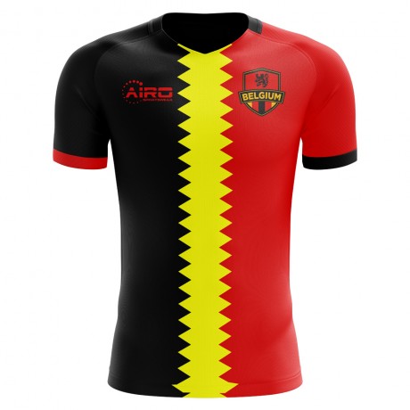 2023-2024 Belgium Flag Concept Football Shirt (Kids)