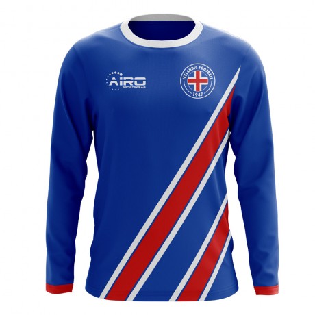 2023-2024 Iceland Long Sleeve Home Concept Football Shirt (Kids)