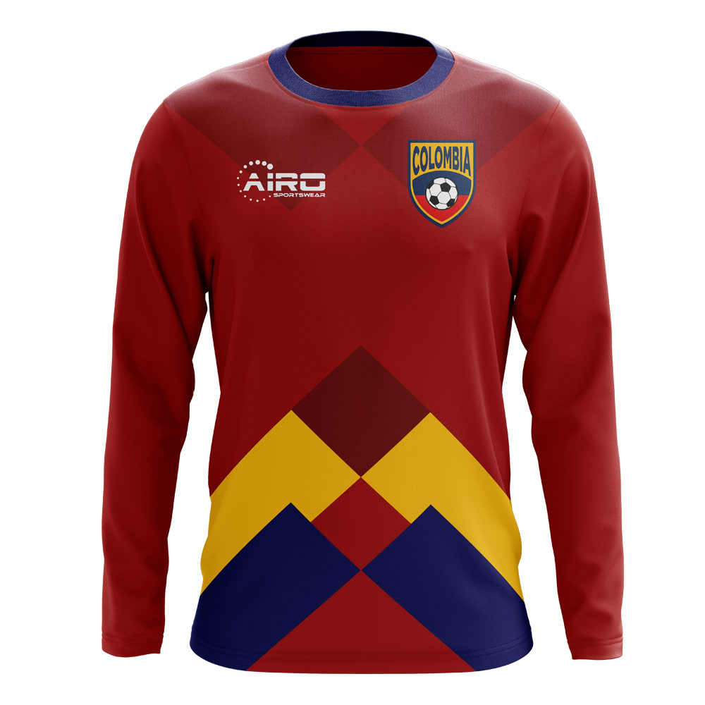 2023-2024 Colombia Long Sleeve Away Concept Football Shirt