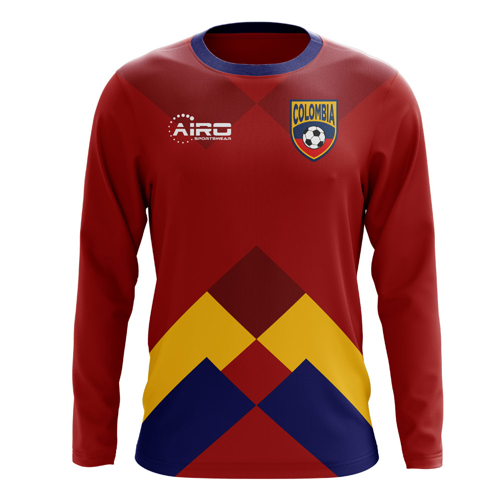 2023-2024 Colombia Long Sleeve Away Concept Football Shirt (Kids)