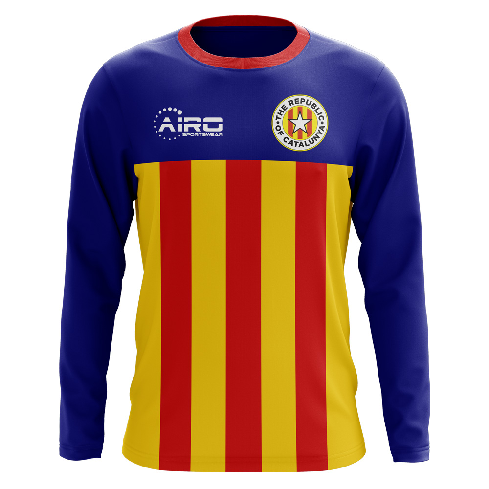 2025-2026 Catalunya Long Sleeve Home Concept Football Shirt (Kids)