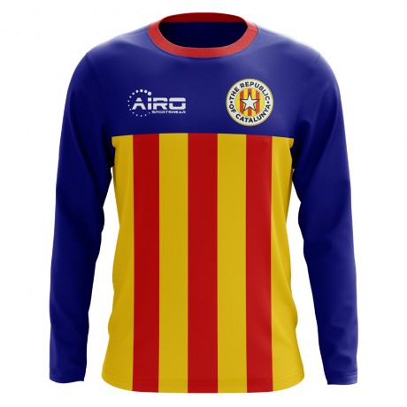 2025-2026 Catalunya Long Sleeve Home Concept Football Shirt (Kids)
