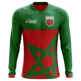 2023-2024 Morocco Long Sleeve Home Concept Football Shirt
