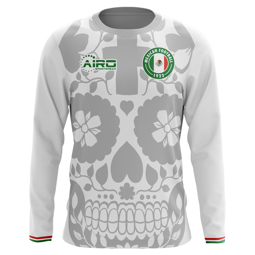 2023-2024 Mexico Long Sleeve Away Concept Football Shirt (Kids)