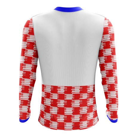 2023-2024 Croatia Long Sleeve Home Concept Football Shirt