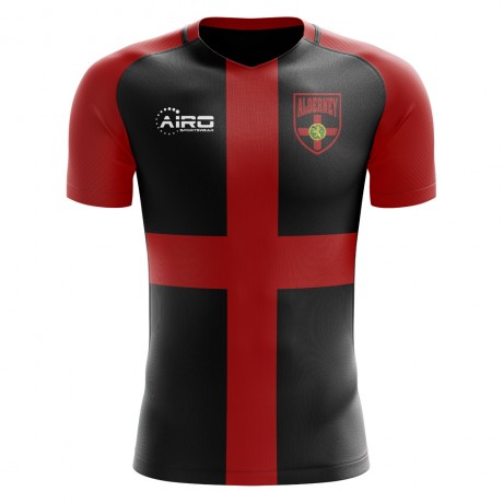 2023-2024 Alderney Home Concept Football Shirt - Little Boys