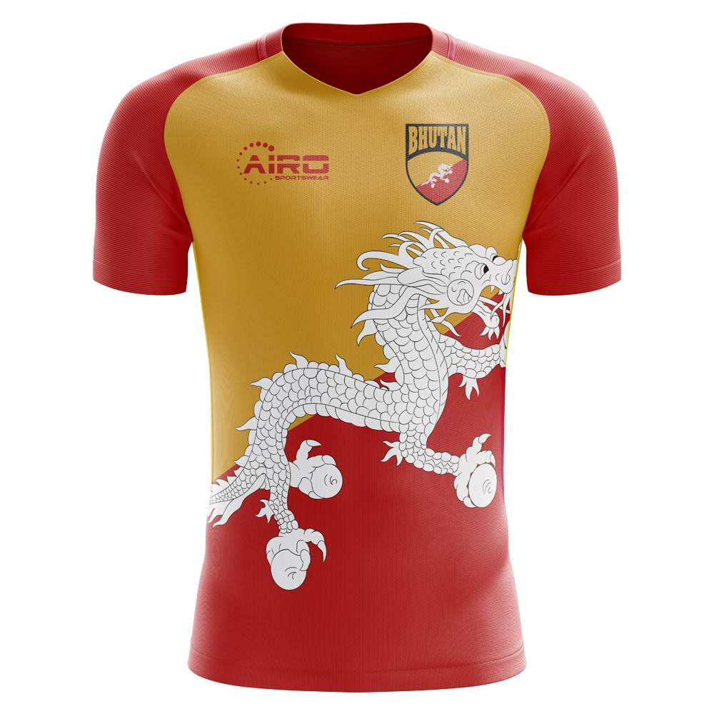2024-2025 Bhutan Home Concept Football Shirt - Kids (Long Sleeve)