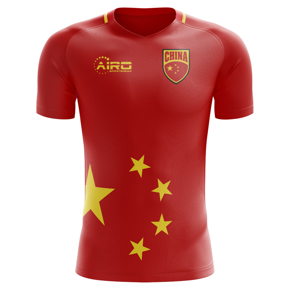 2023-2024 China Home Concept Football Shirt - Kids (Long Sleeve)