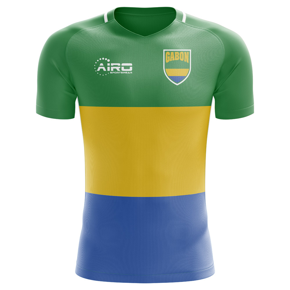 2025-2026 Gabon Home Concept Football Shirt - Kids (Long Sleeve)