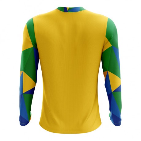 2025-2026 Brazil Long Sleeve Home Concept Football Shirt (Kids)