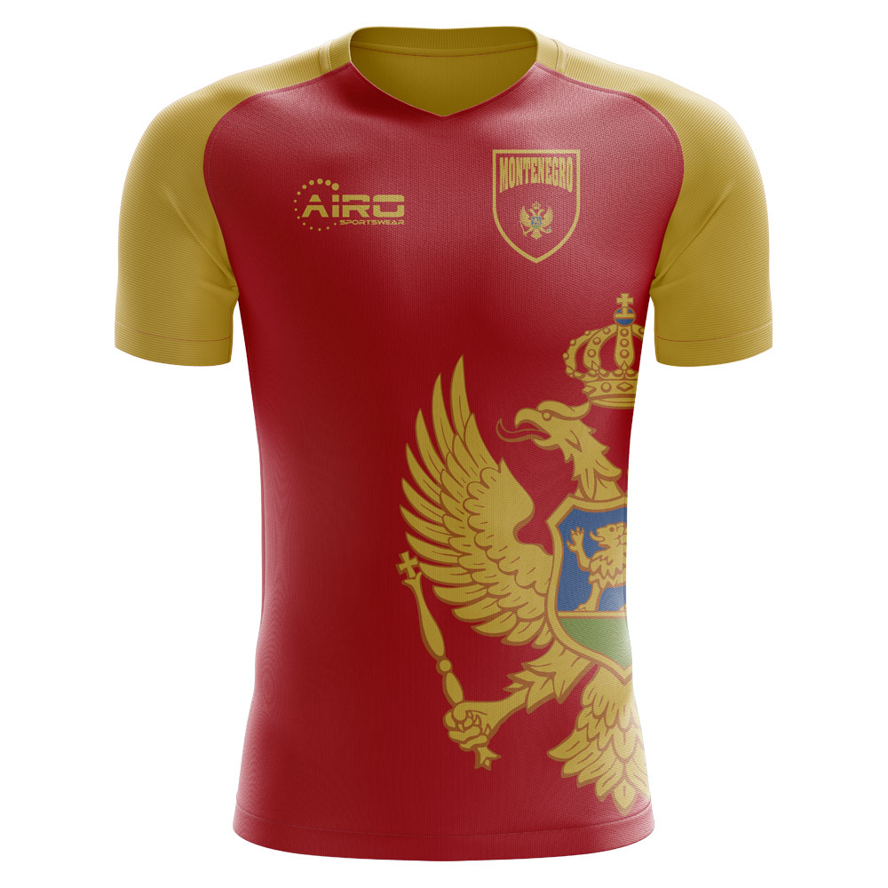 2025-2026 Montenegro Home Concept Football Shirt - Little Boys
