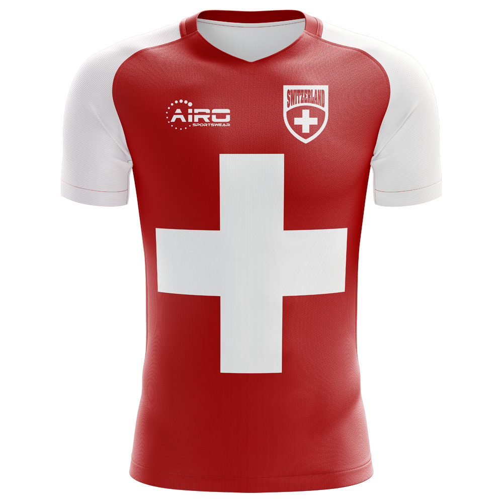 2023-2024 Switzerland Flag Concept Football Shirt (Kids)